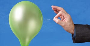 balloon popped by pin