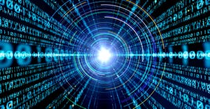 data traveling to a light