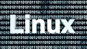 Linux text over 1's and 0's